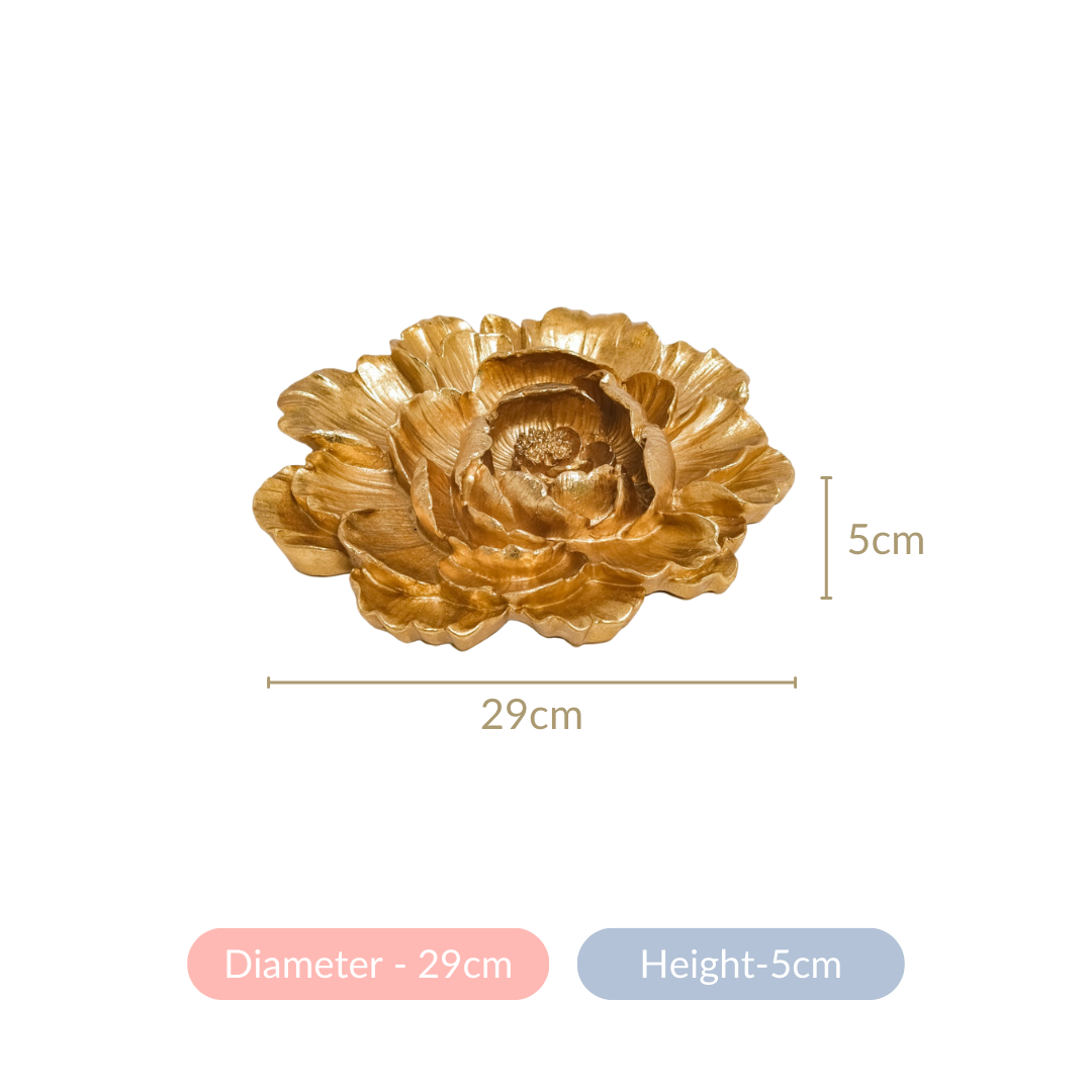 Rose Wall Decor Gold Unique Decor for Living Room Nestasia