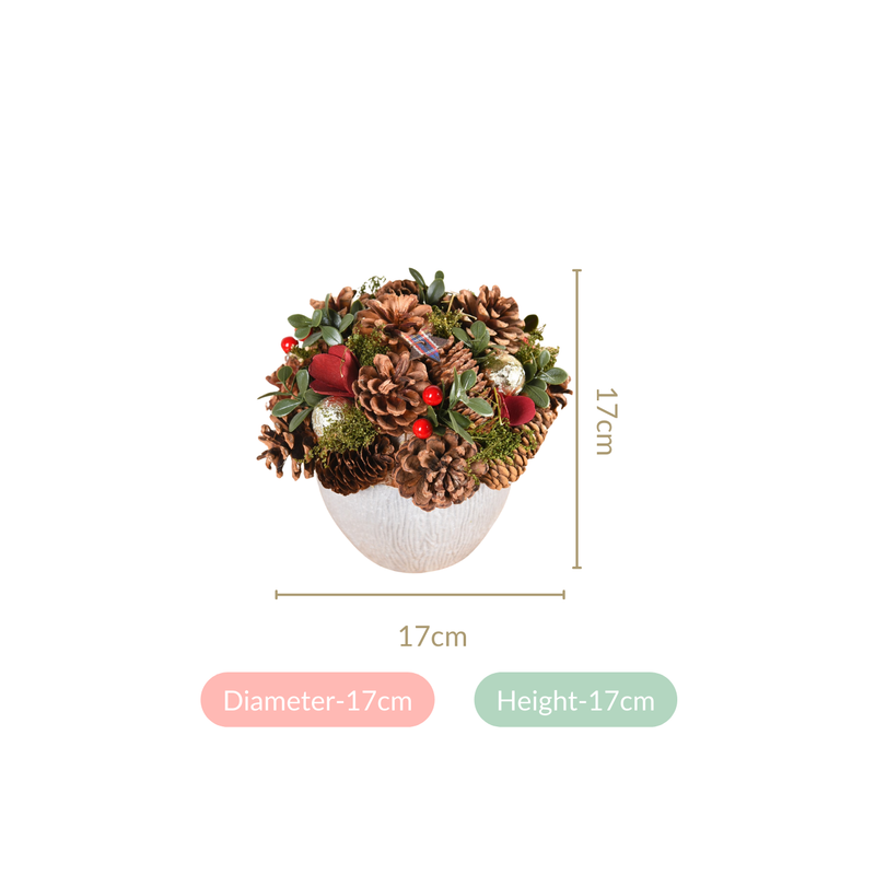Holiday Delight Decorative Flower Pot