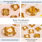 Decorative Beaded Tealight Holders Set Of 6
