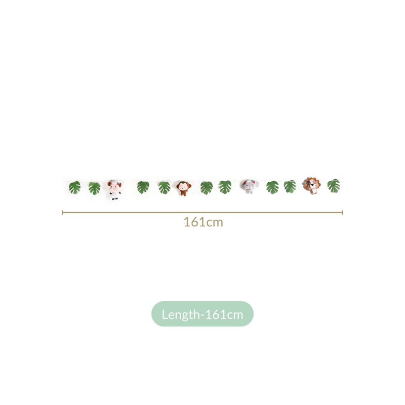 Safari Bunting Nursery Wall Decor For Kids Room