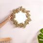 Gilded Leaf Frond Decorative Mirror Gold - Leaf Frond Mirror, Gold Decorative Mirror, Leaf Pattern Wall Mirror