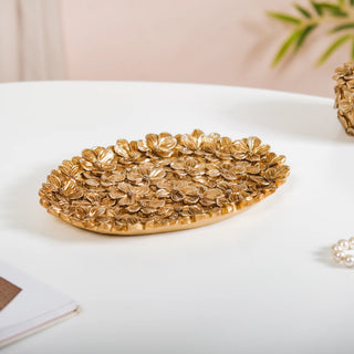 Radiant Floral Decorative Platter
