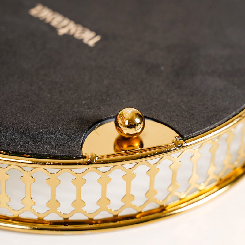 Small Round Decorative Tray With Stand