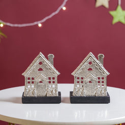 Set Of 2 Christmas Home Tea Light Holder