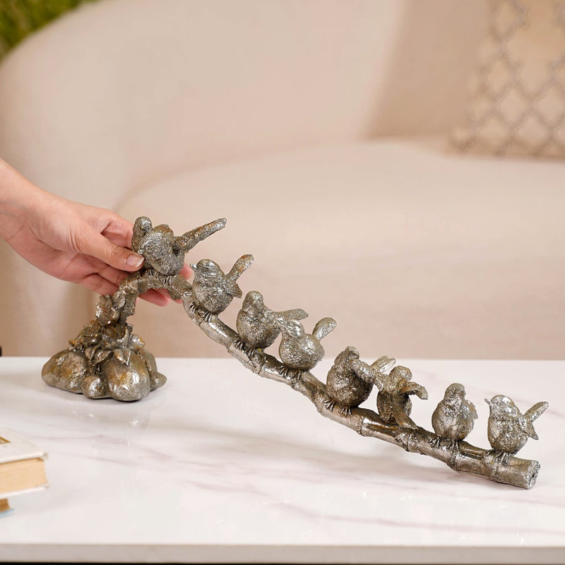 Avian Elegance Resin Decor Showpiece