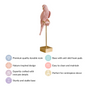 Pink Parrot Decor Showpiece With Stand