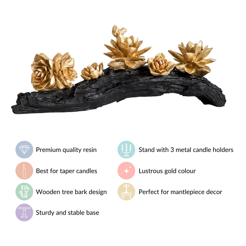 Blooming Branch Candle Stand- Decorative candle decor, elegant candle stands, modern candle holders, glass candle displays