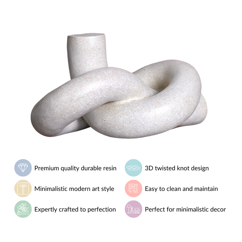 Artistic Twisted Knot Sculpture Showpiece