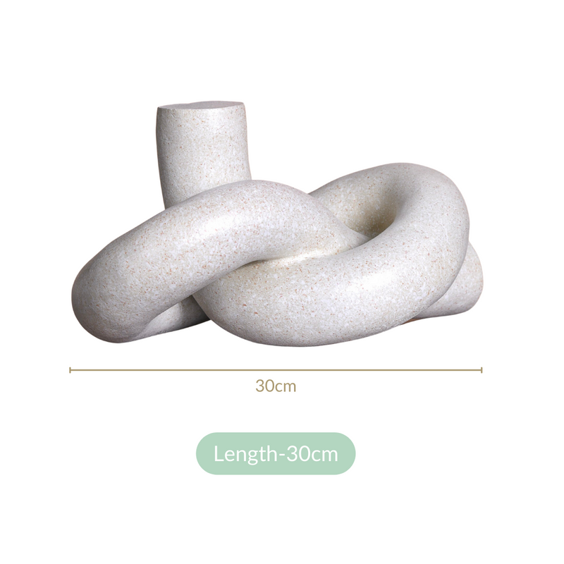 Artistic Twisted Knot Sculpture Showpiece