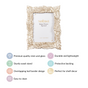 Champagne Gold Leaves Photo Frame 10.5"x7"- Leafy Garden Photo Frame, Resin Photo Frame, Decorative Garden Frame, Leafy Photo Frame