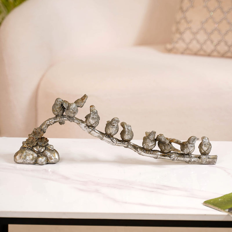 Avian Elegance Resin Decor Showpiece