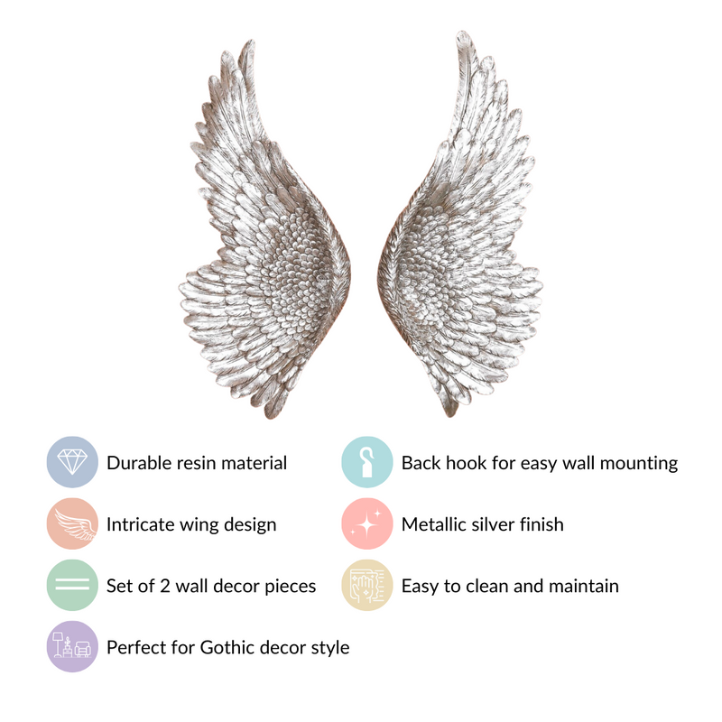 Fallen Angel Wings Wall Decor Set Of 2