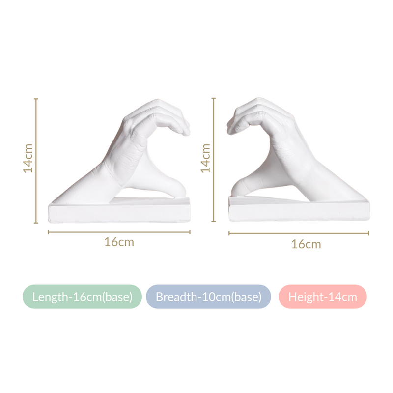 Heart Hands Bookends - heart hands bookends, decorative bookends, unique bookshelf decor, stylish book storage