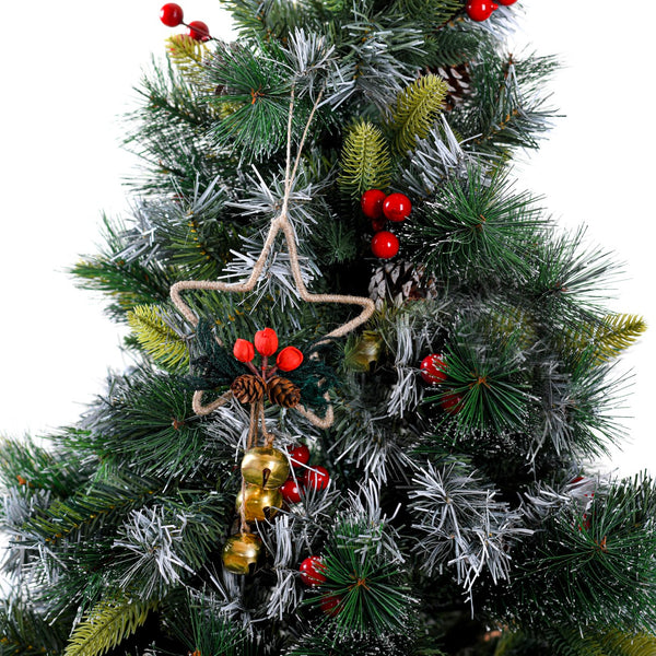 Sustainable Star Shaped Christmas Ornaments Set of 4
