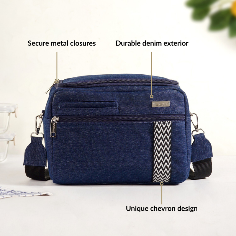 Denim Everyday Office Lunch Bag