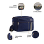 Denim Office Lunch Bag With Shoulder Strap