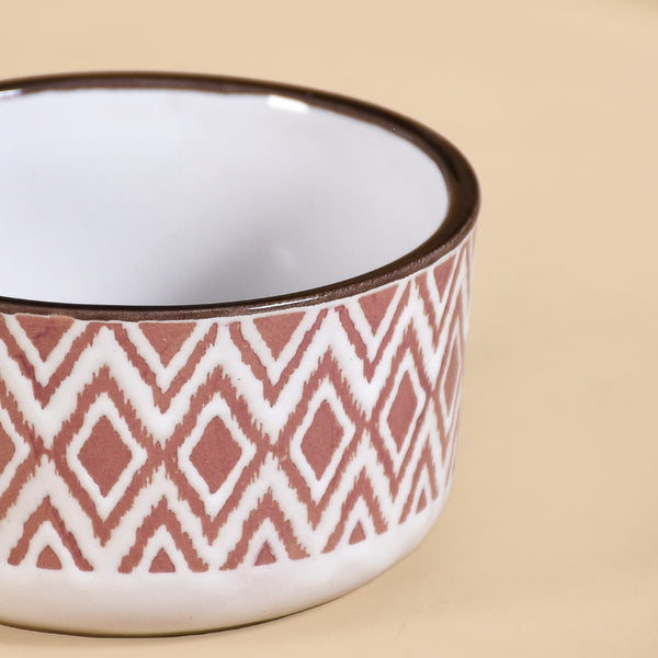 Kaleido Ceramic Small Bowl Set Of 4 Pink 200ml