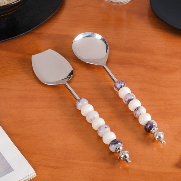 Luxury Accent Serving Spoon Set Of 2