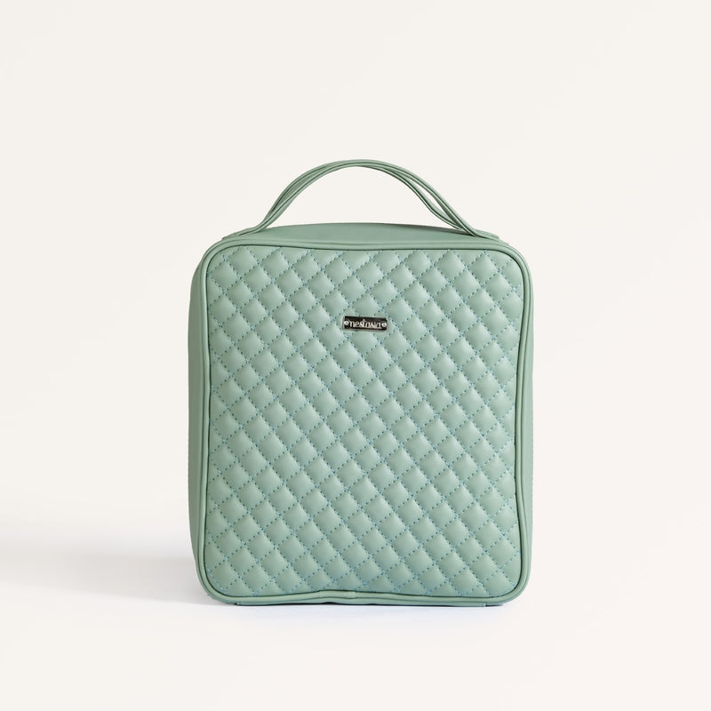 Mint Green Quilted Travel Organiser Set Of 4