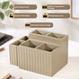 Desk Organiser For Pens Makeup Brushes Beige