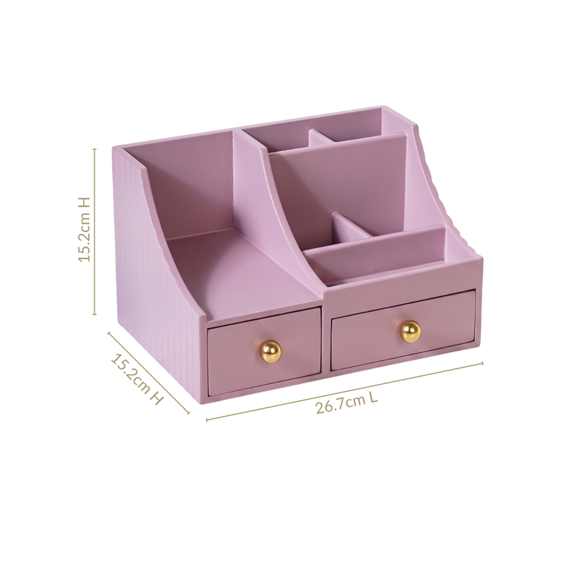 Organiser With Drawers Blush Lilac