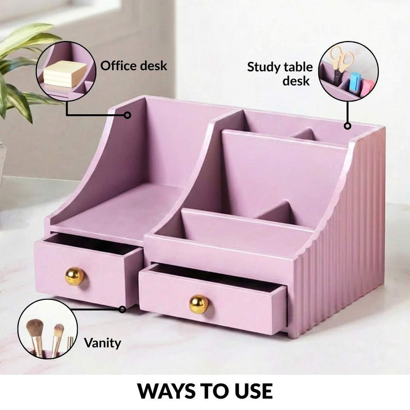 Organiser With Drawers Blush Lilac