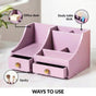 Organiser With Drawers Blush Lilac