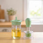 Two In One Oil Brush And Spray Bottle 180ml Green
