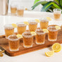 Diamond Embossed Shot Glass Set Of 12 55ml