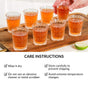 Diamond Embossed Shot Glass Set Of 12 55ml