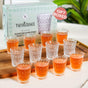 Diamond Embossed Shot Glass Set Of 12 55ml