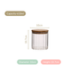 High Borosilicate Airtight Glass Jar With Wooden Lid Set Of 4 610ml