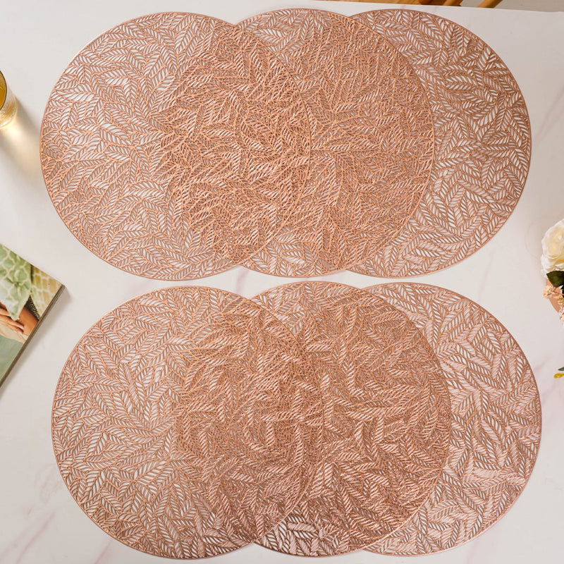 Round Anti-Skid Table Mat Set Of 6