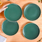 Zoella Green Ceramic Dinner Plates Set Of 4 10 Inch