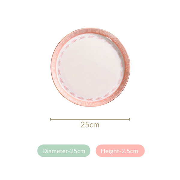 Pink Azo Dinner Plate Set Of 4 10 Inch
