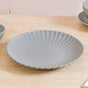 Grey Scalloped 22 Piece Dinner Set For 6