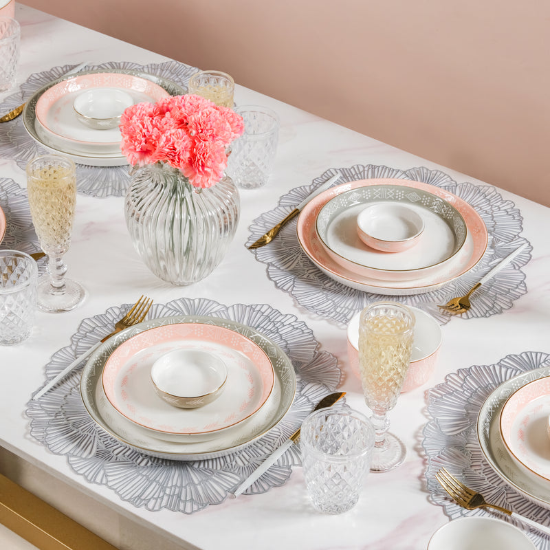 Azo Grey 27 Piece Dinnerware For 6
