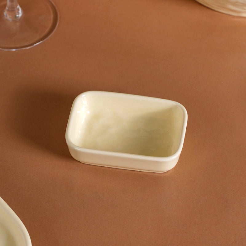 Vanilla White 27-Piece Ceramic Dinnerware Set For 6