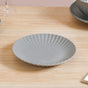 Grey Scalloped 22 Piece Dinner Set For 6