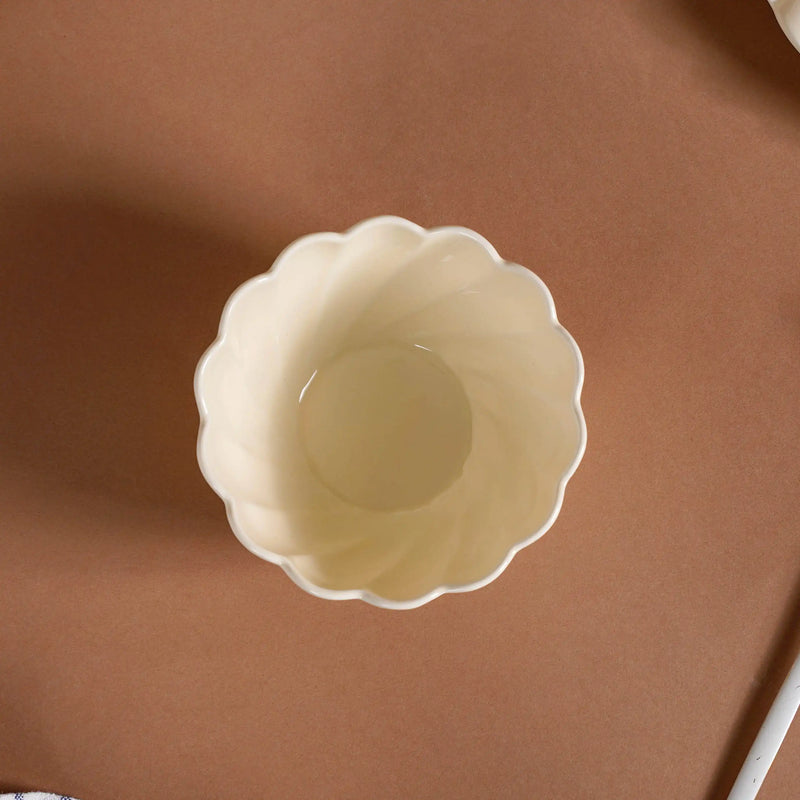 Swirl 22 Piece Dinner Set For 6 Off-White