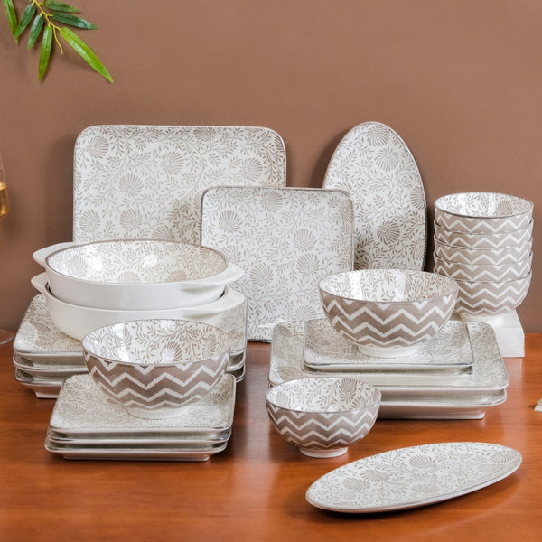 Floral Bloom 24 Piece Luxury Dinnerware For 6