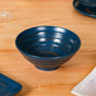 Stoneware Matte 22-Piece Dinner Set For 6 Blue