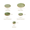 Earthy 22 Piece Dinner Set For 6 Green