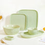 Green Serenity Textured 27-Piece Dinner Set For 6