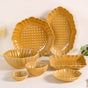 Hand-Glazed Luxurious 28-Piece Dinner Set For 6 Yellow