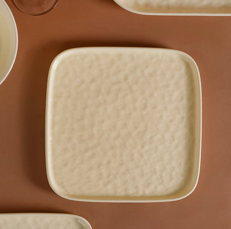 Vanilla White 27-Piece Ceramic Dinnerware Set For 6