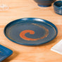 Stoneware Matte 22-Piece Dinner Set For 6 Blue