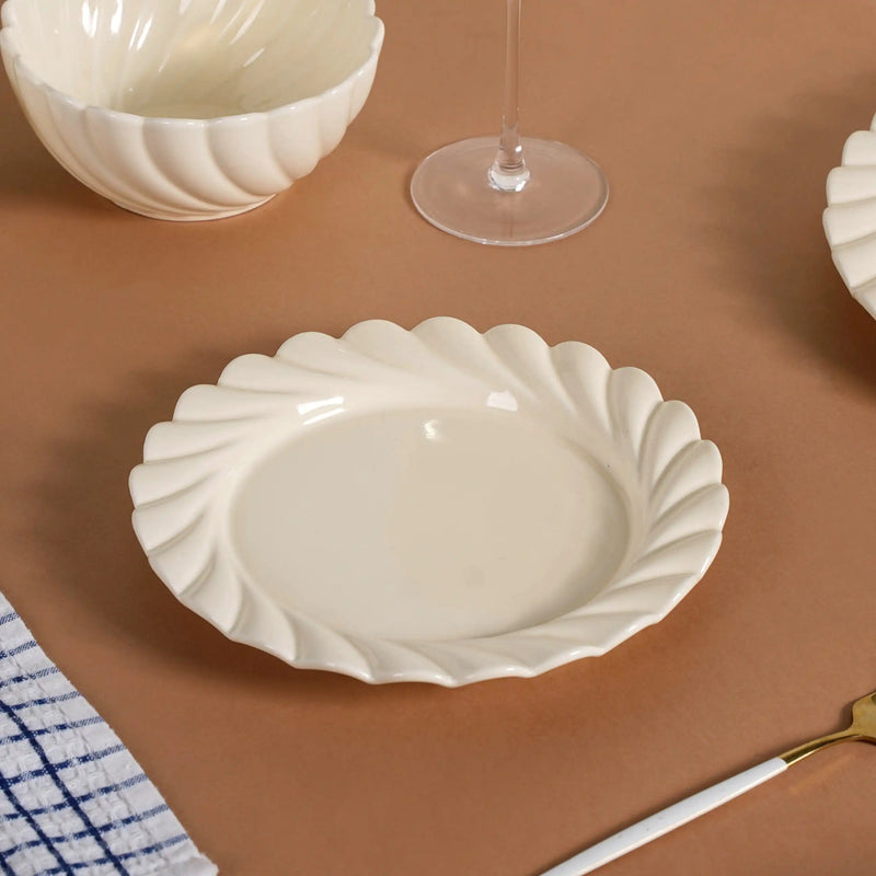 Swirl 22 Piece Dinner Set For 6 Off-White