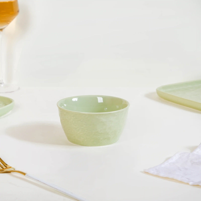 Green Serenity Textured 27-Piece Dinner Set For 6