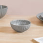 Grey Scalloped 22 Piece Dinner Set For 6